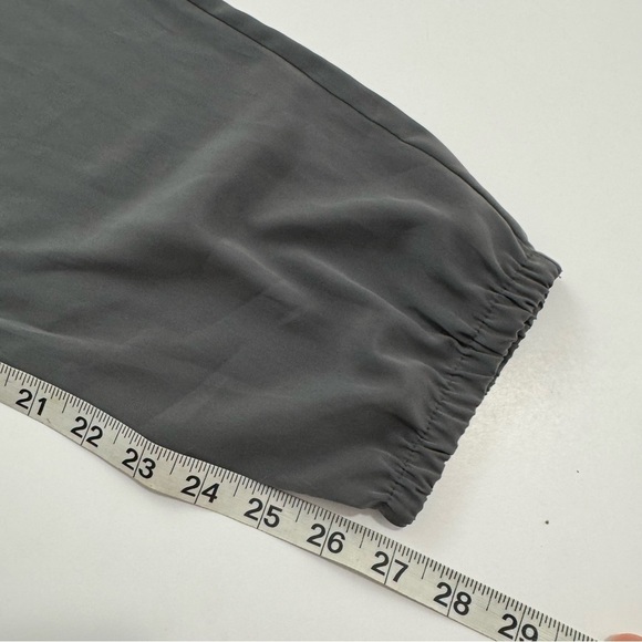 Banana Republic Sz 4 Sleeveless Jumpsuit 1/4 Zip Olive Grey Lightweight City NWT - Picture 13 of 14